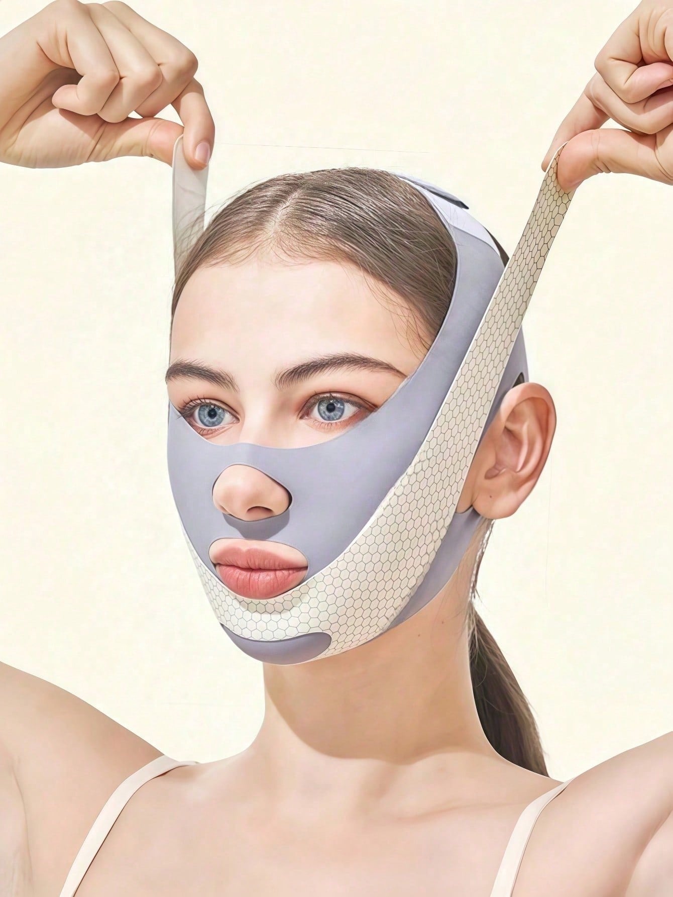 High Elasticity New Breathable Ice Silk Cooling Face Tool| Pressure-Free Breathable No-Mark, Comfortable Wear, Adjustable Size, High Elasticity Fit To Face. Graduation Birthday Party Gift, Unisex. Th