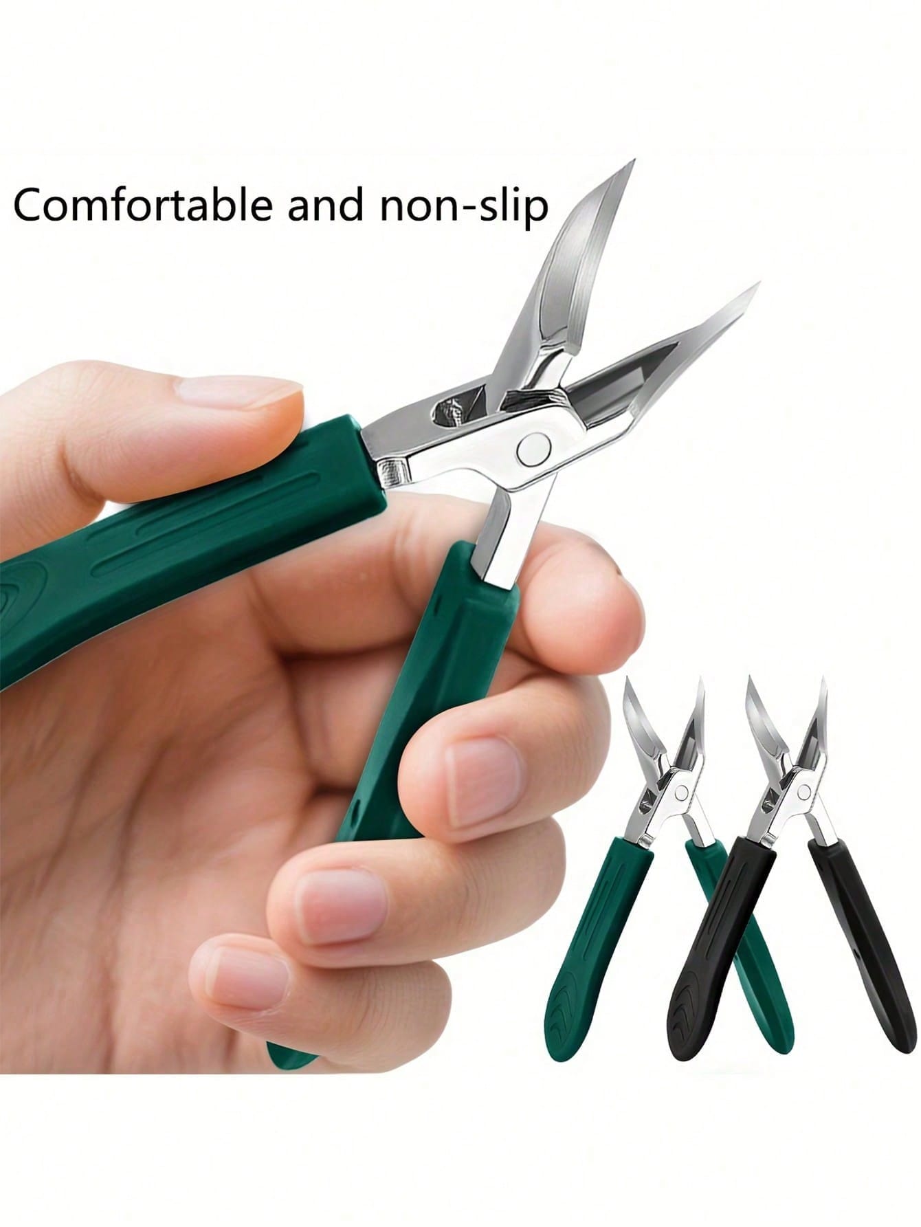 High Precision Nail Clipper For Thick Ingrown Nails, Made Of Premium Stainless Steel With Soft Handle And 25-Degree Ultra-Sharp Blade, Anti-Splatter Design For Elderly