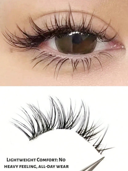 High Rating 10 Pairs Fox Eye/European & American/Japanese & Korean Style False Eyelashes- C/D Curl, 7-14mm Length, DIY Natural Eyelashes, Fluffy Dense Curly Eyelashes. Lightweight And Comfortable, In