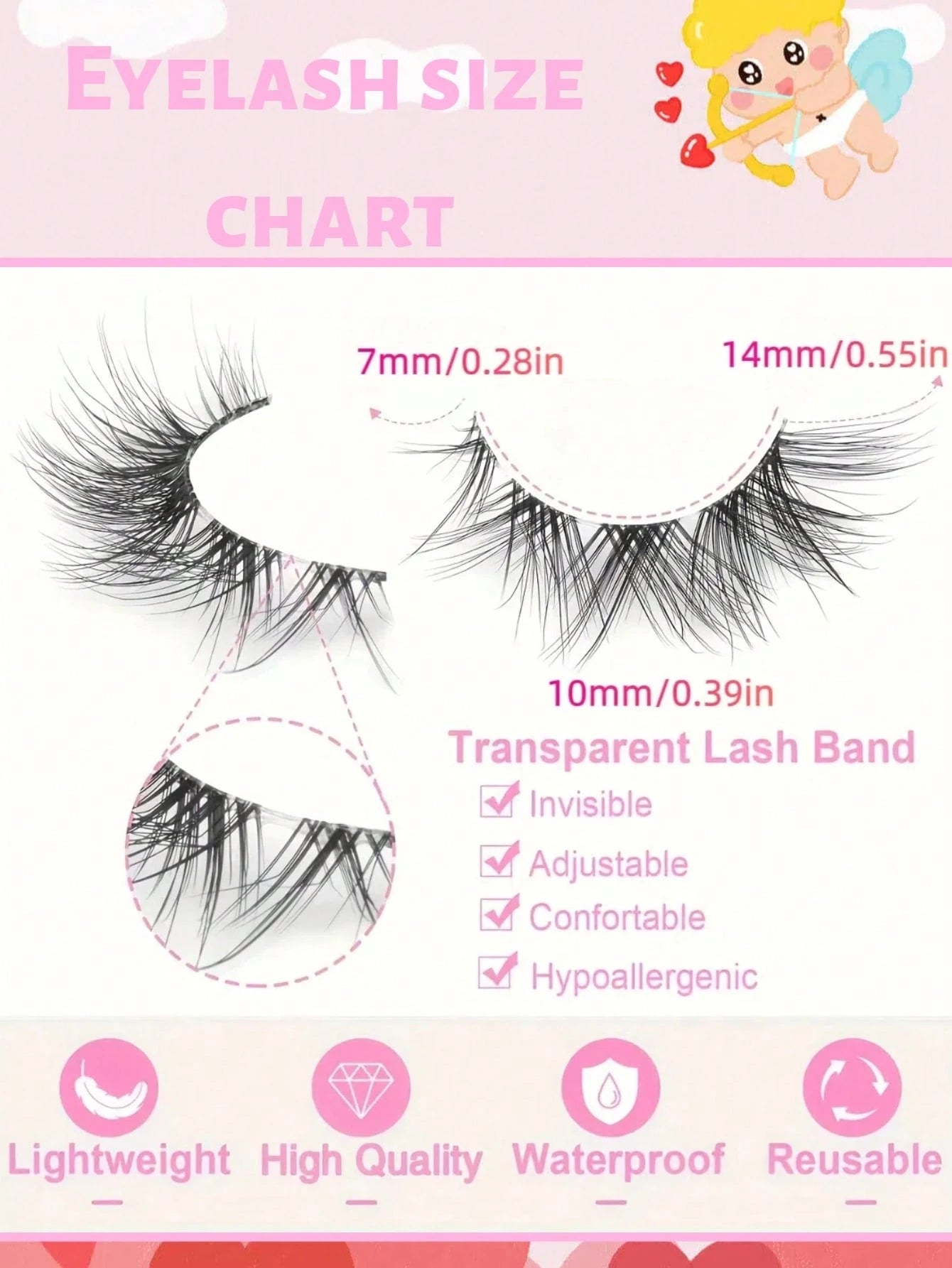 High Rating 10 Pairs Fox Eye/European & American/Japanese & Korean Style False Eyelashes- C/D Curl, 7-14mm Length, DIY Natural Eyelashes, Fluffy Dense Curly Eyelashes. Lightweight And Comfortable, In