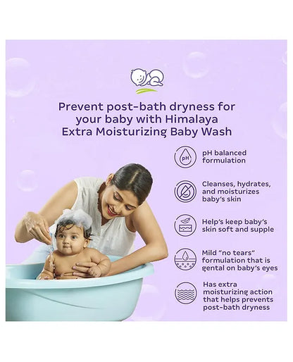 Himalaya Babycare Extra Moisturizing Baby Wash -  600 ml