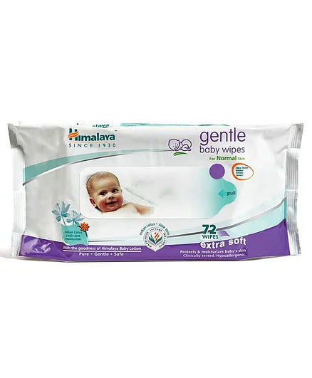 Himalaya Herbal Total Care Baby Pants Style Diapers Extra Large - 54 Pieces &  Baby Wipes - 72 Pieces