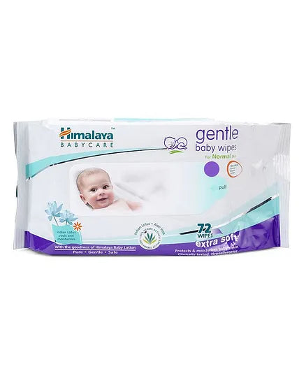 Himalaya Herbal Total Care Baby Pants Style Diapers Extra Large - 54 Pieces &  Baby Wipes - 72 Pieces