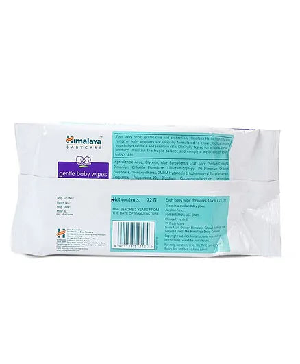 Himalaya Herbal Total Care Baby Pants Style Diapers Extra Large - 54 Pieces &  Baby Wipes - 72 Pieces