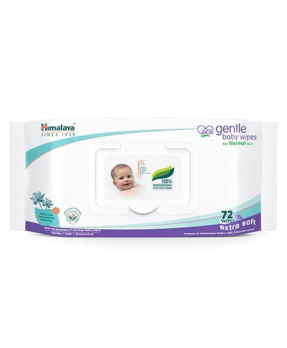 Himalaya Herbal Total Care Baby Pants Style Diapers Large - 54 Pieces & Baby Wipes - 72 Pieces