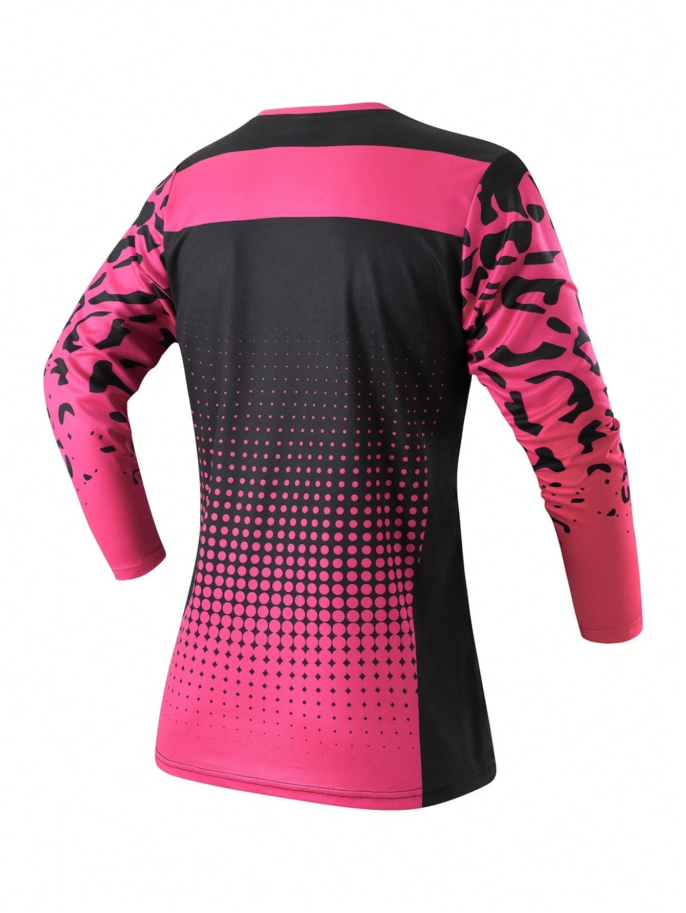 HISERWA 2025 Women's Mountain Bike Cycling Jersey, Competitive Cycling Shirt, MTB BMX All-Terrain Bicycle Downhill Motorcycle Offroad Motorcycle Long Sleeve T-Shirt, Quick-Dry Breathable Shirt Black S