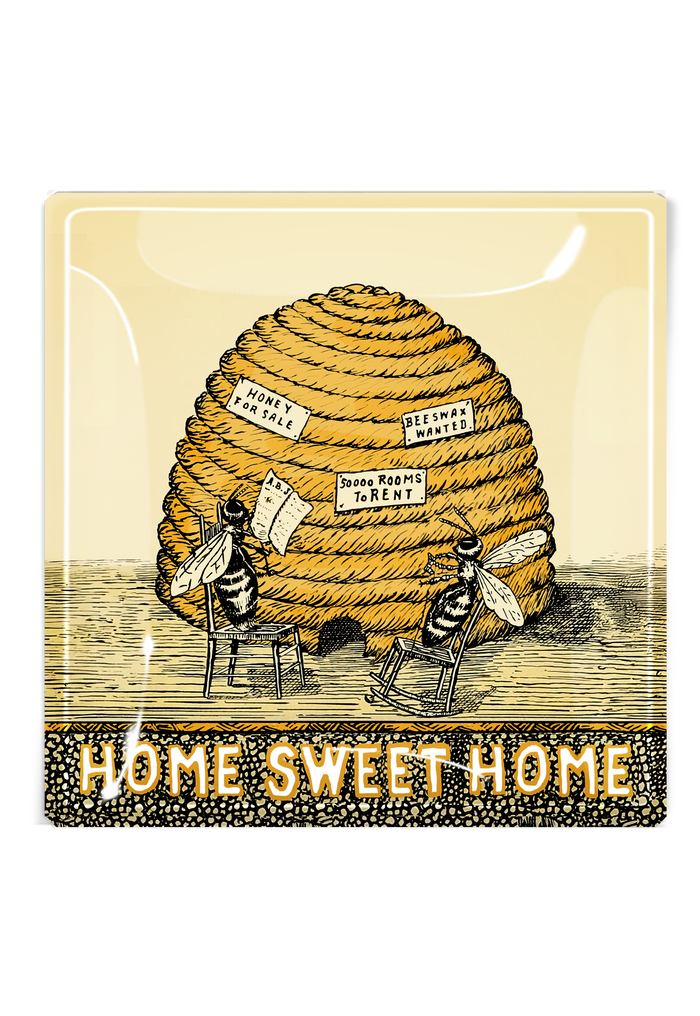 Hive & Hearth Golden Beehive Apiary Decoupage Tray - Ben's Garden