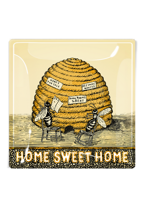 Hive & Hearth Golden Beehive Apiary Decoupage Tray - Ben's Garden