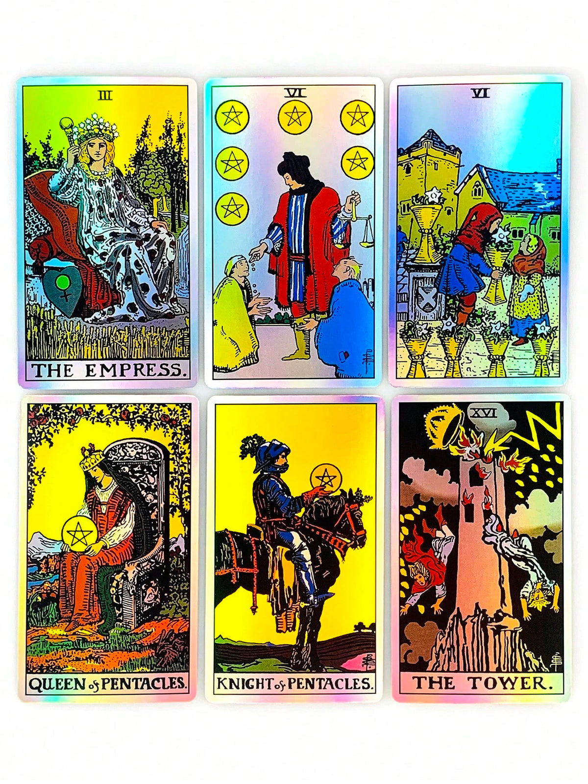 Holographic Tarot Card Set, Classic Waite Design, Suitable For Daily Divination, Perfect For Beginners
