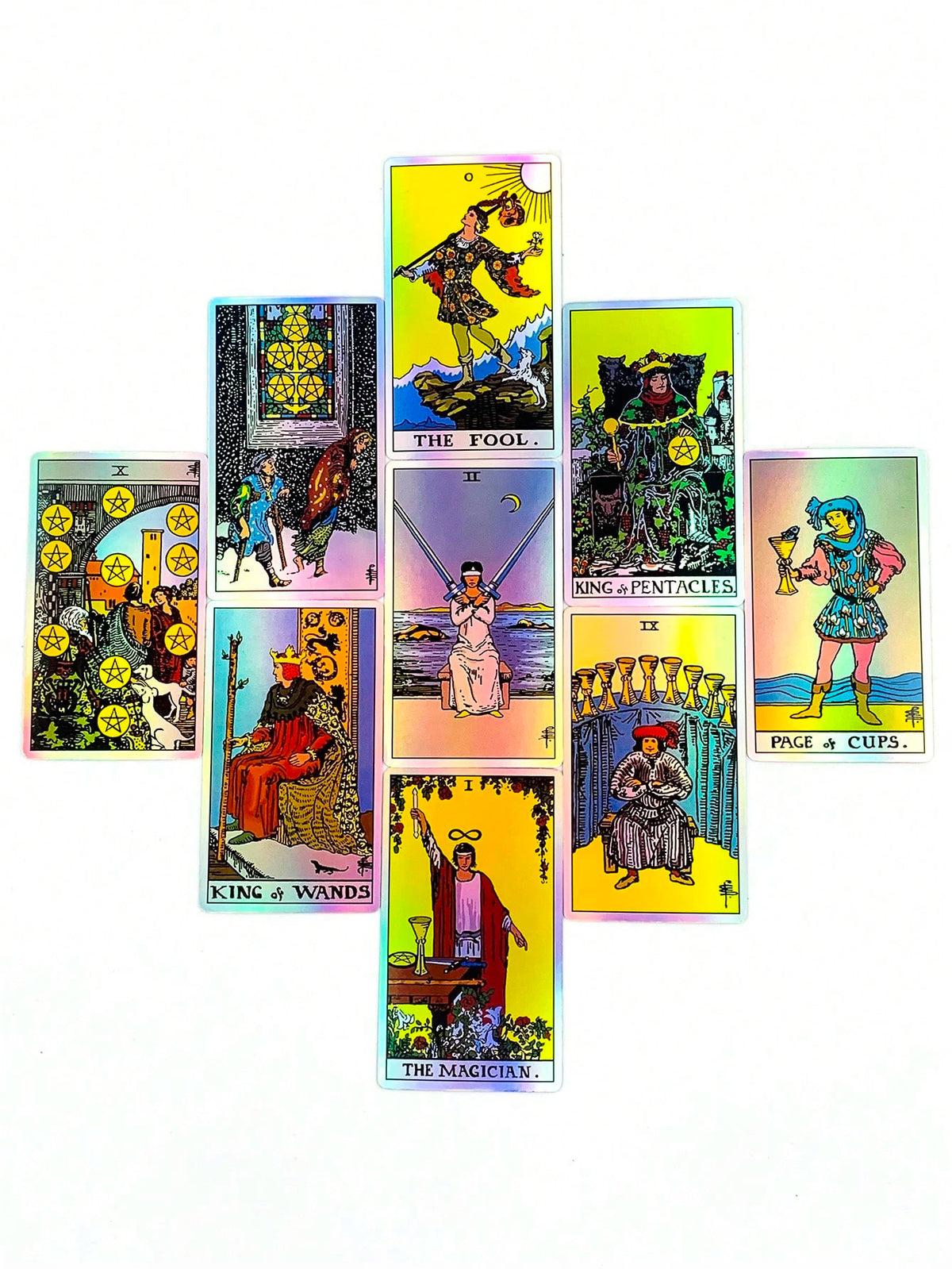 Holographic Tarot Card Set, Classic Waite Design, Suitable For Daily Divination, Perfect For Beginners