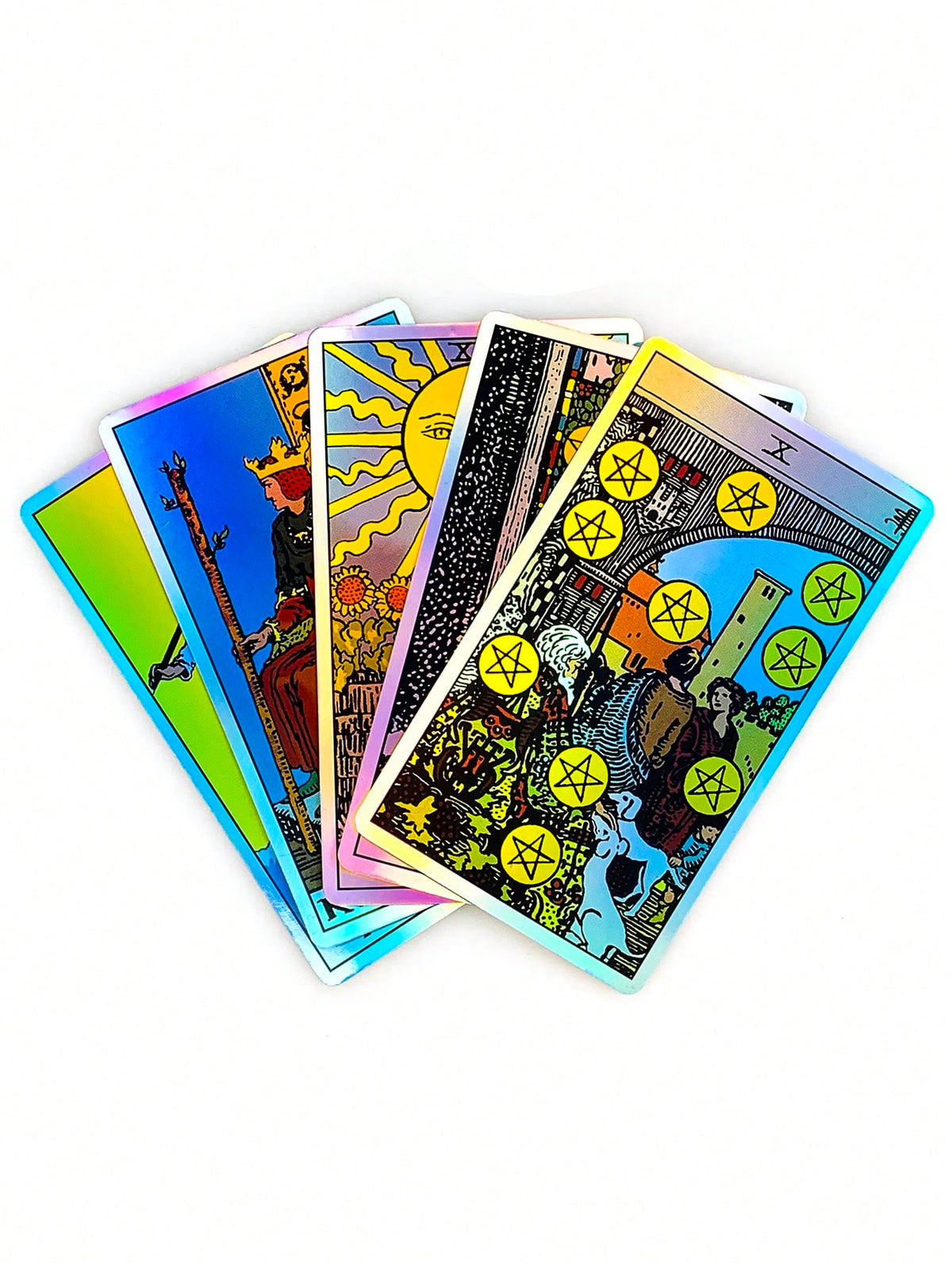 Holographic Tarot Card Set, Classic Waite Design, Suitable For Daily Divination, Perfect For Beginners