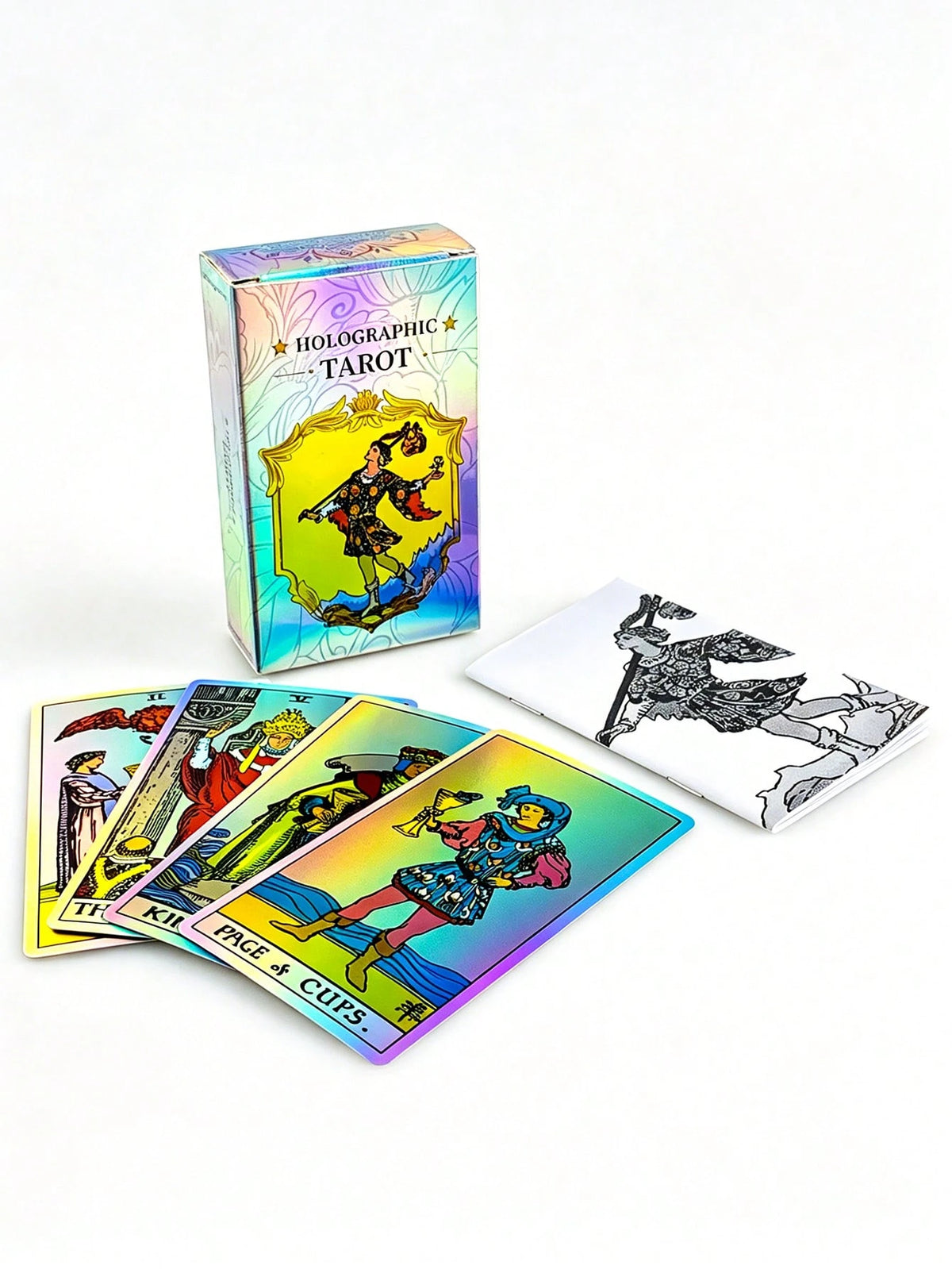 Holographic Tarot Card Set, Classic Waite Design, Suitable For Daily Divination, Perfect For Beginners