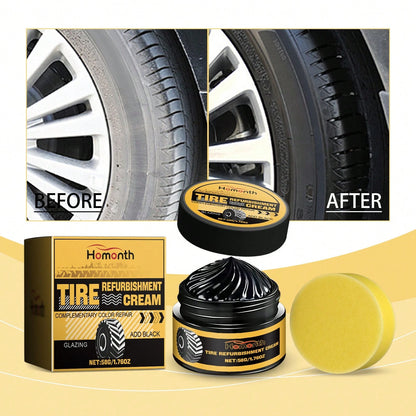 Homonth 1 Set Tire Revitalizing Gel- Deep Clean, Restore Shine, Water & Dirt Repellent, Long-Lasting Protective Coating For Car, SUV, Truck Wheel Maintenance,Car Acessesories Women,Car Stuff,Car Aces