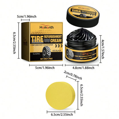 Homonth 1 Set Tire Revitalizing Gel- Deep Clean, Restore Shine, Water & Dirt Repellent, Long-Lasting Protective Coating For Car, SUV, Truck Wheel Maintenance,Car Acessesories Women,Car Stuff,Car Aces