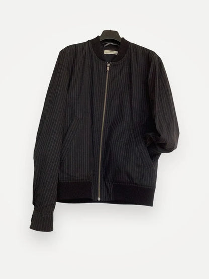 Hope Bomber Black With Light White Stripe-jacka