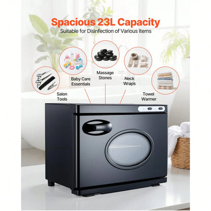 Hot Towel Warmer, 5 Gal Large Towel Warmer Cabinet With See Through Window, Clip & Stainless Steel Racks, Holds Up 36 Towels, All-Round Heating Cabinet For Spa, Barber, Manicures, Massage, Salon