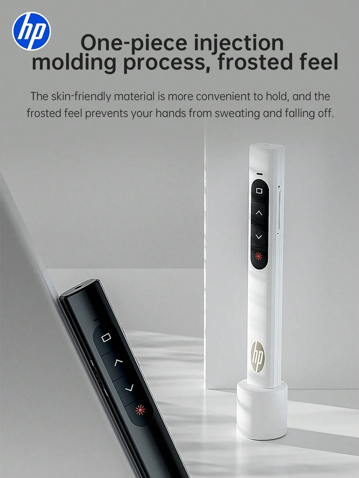 HP- USB Wireless Presentation Remote Control With Hyperlink And Volume Control Functions For PowerPoint Office Presentation, Compatible With Keynote/PPT/PC/Laptop, Comes With Storage Bag