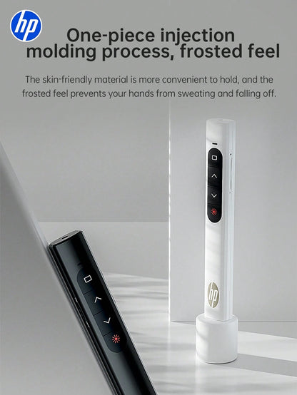 HP- USB Wireless Presentation Remote Control With Hyperlink And Volume Control Functions For PowerPoint Office Presentation, Compatible With Keynote/PPT/PC/Laptop, Comes With Storage Bag