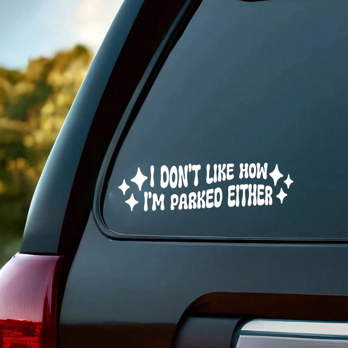 I Don't Like How I Park Car Sticker, Waterproof Vinyl Car Sticker, Funny Car Sticker Gift, Bad Driver Sticker, I Park Poorly, Funny Car Sticker, Car Decor Sticker