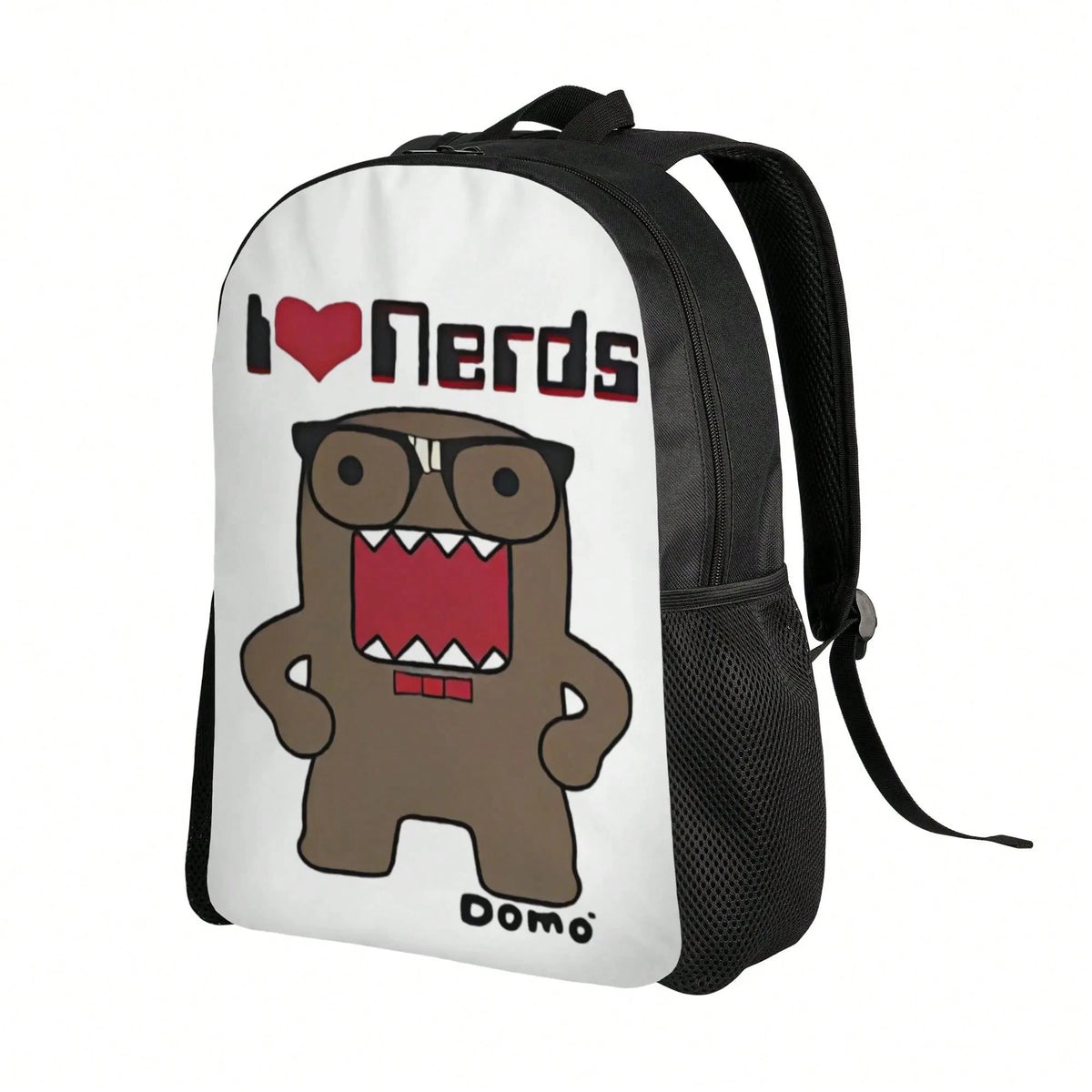 I Love Nerds Domo Kun Backpack Trekking Backpacks Female Colorful Lightweight School Bags Modern Rucksack