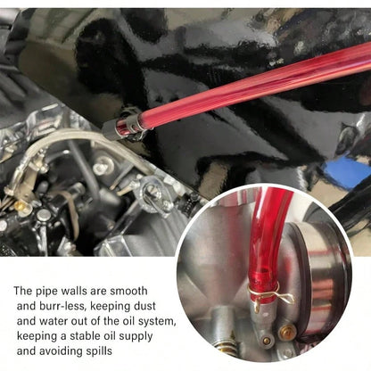 ID 5mmx OD 8mm Motorcycle Fuel Line Hose, Flexible Fuel Hose With Anti- Aging PVC Fuels Gas Transportation, Professional Gas Line Hoses Motorcycle Petrol System Red