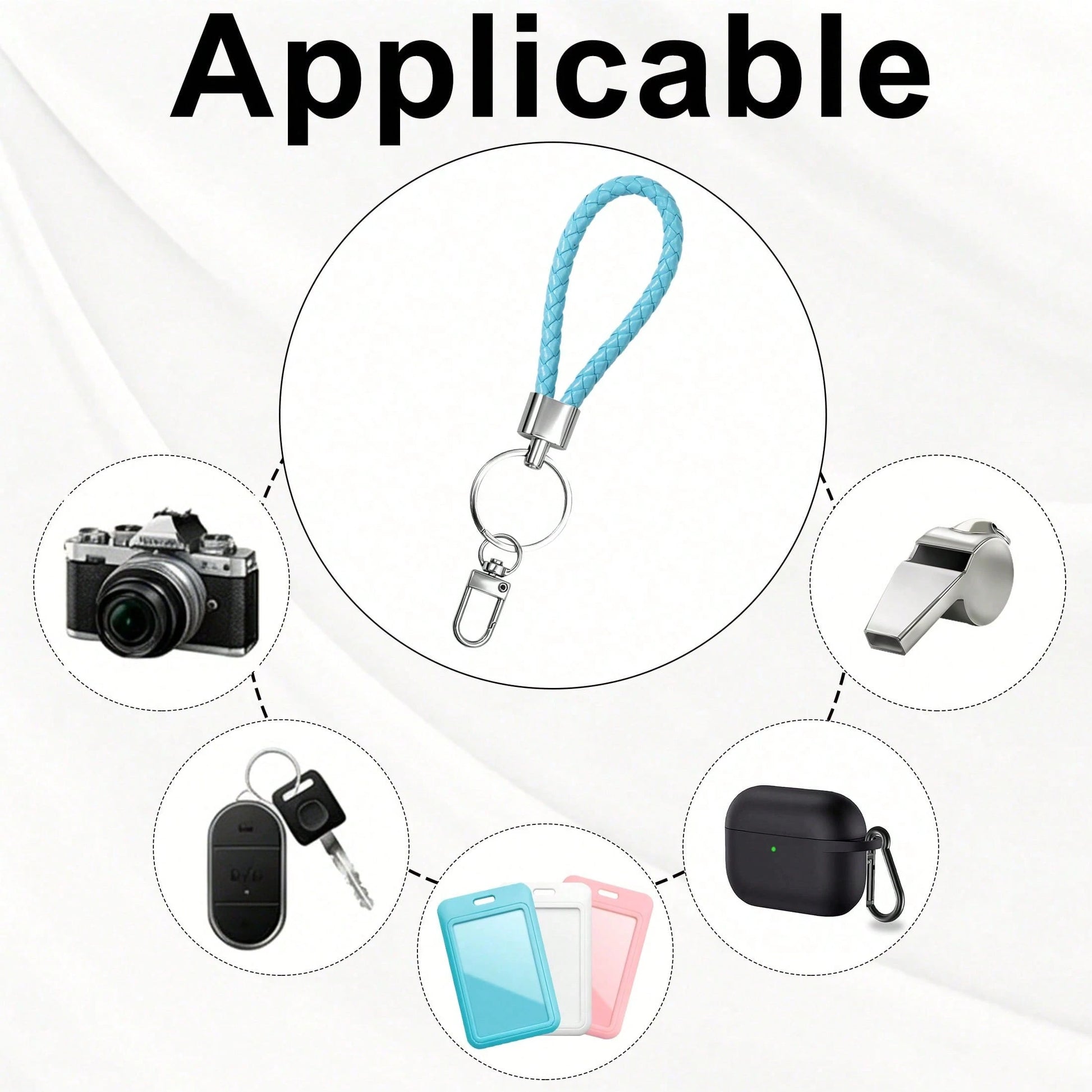 ID Card Badge Holder With PU Leather Keychain, Plastic Slide Open With ID Window For Women Men Students,Back To School Gift, Id Badge Holder