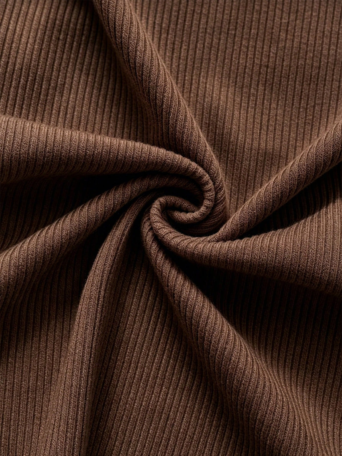 INAWLY French Knit V-Neck Waist-Defining A-Line Dress