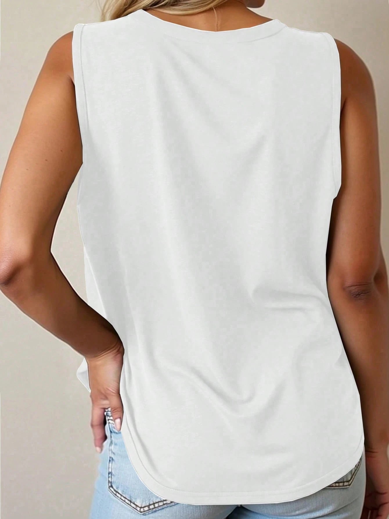 INAWLY Plus Size Women's Colorful Dragonfly Print Casual Tank Top Graphic Tees Women Tops