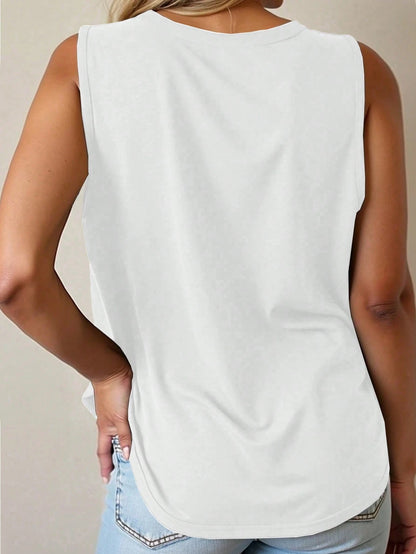 INAWLY Plus Size Women's Colorful Dragonfly Print Casual Tank Top Graphic Tees Women Tops