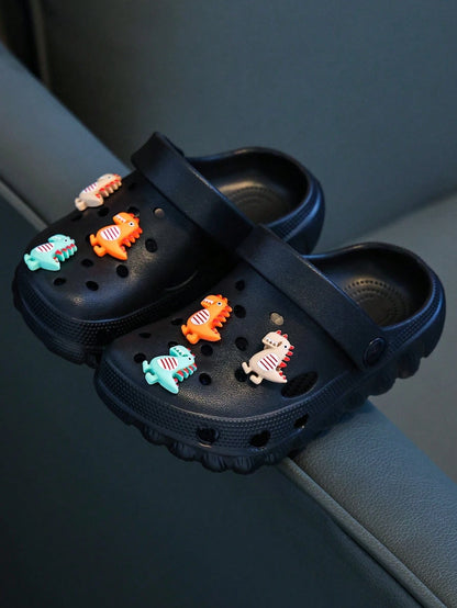 Infant Hollow Clogs Spring/Summer New Minimalist Versatile Hollow Fashion 2-Way Wear Beach Clogs Soft Sole Comfortable