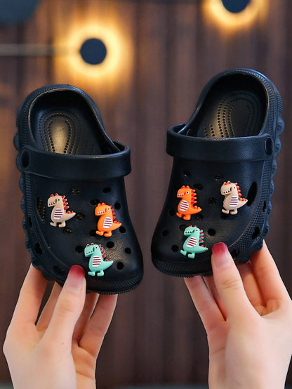 Infant Hollow Clogs Spring/Summer New Minimalist Versatile Hollow Fashion 2-Way Wear Beach Clogs Soft Sole Comfortable