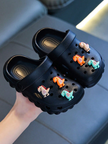 Infant Hollow Clogs Spring/Summer New Minimalist Versatile Hollow Fashion 2-Way Wear Beach Clogs Soft Sole Comfortable