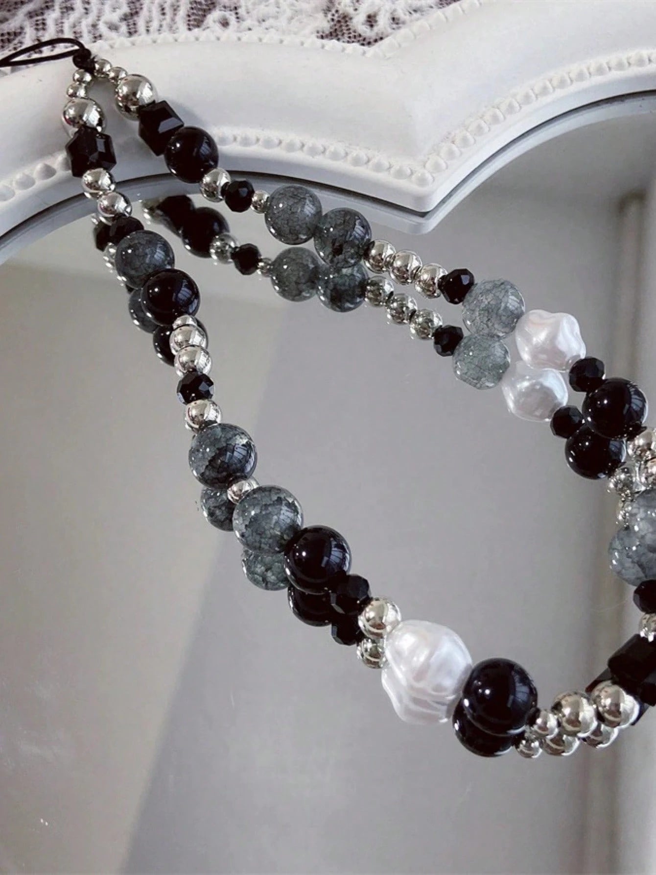 Ins Style Handmade Beaded Chain Pendant, Compatible With Ccd Cameras & Mobile Phone Cases. Creative New Design Handheld Women Bag Gifts For Mother, Family, Friends, Birthday, Holiday Phone Charm, Phon
