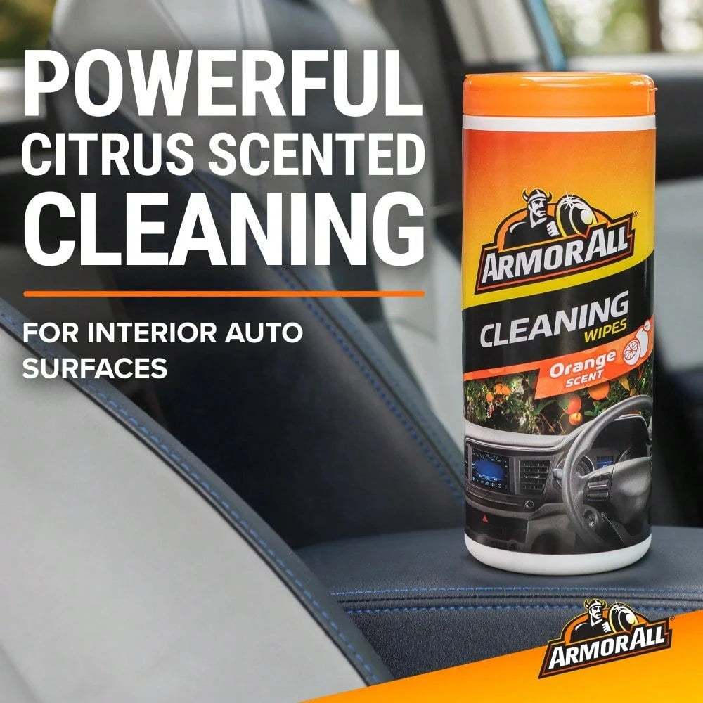 Interior Car Cleaning Wipes In Orange Scent, 60-120 Count