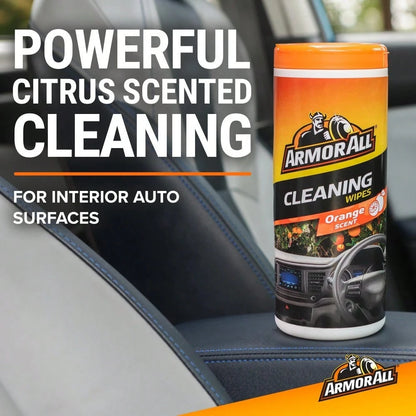 Interior Car Cleaning Wipes In Orange Scent, 60-120 Count