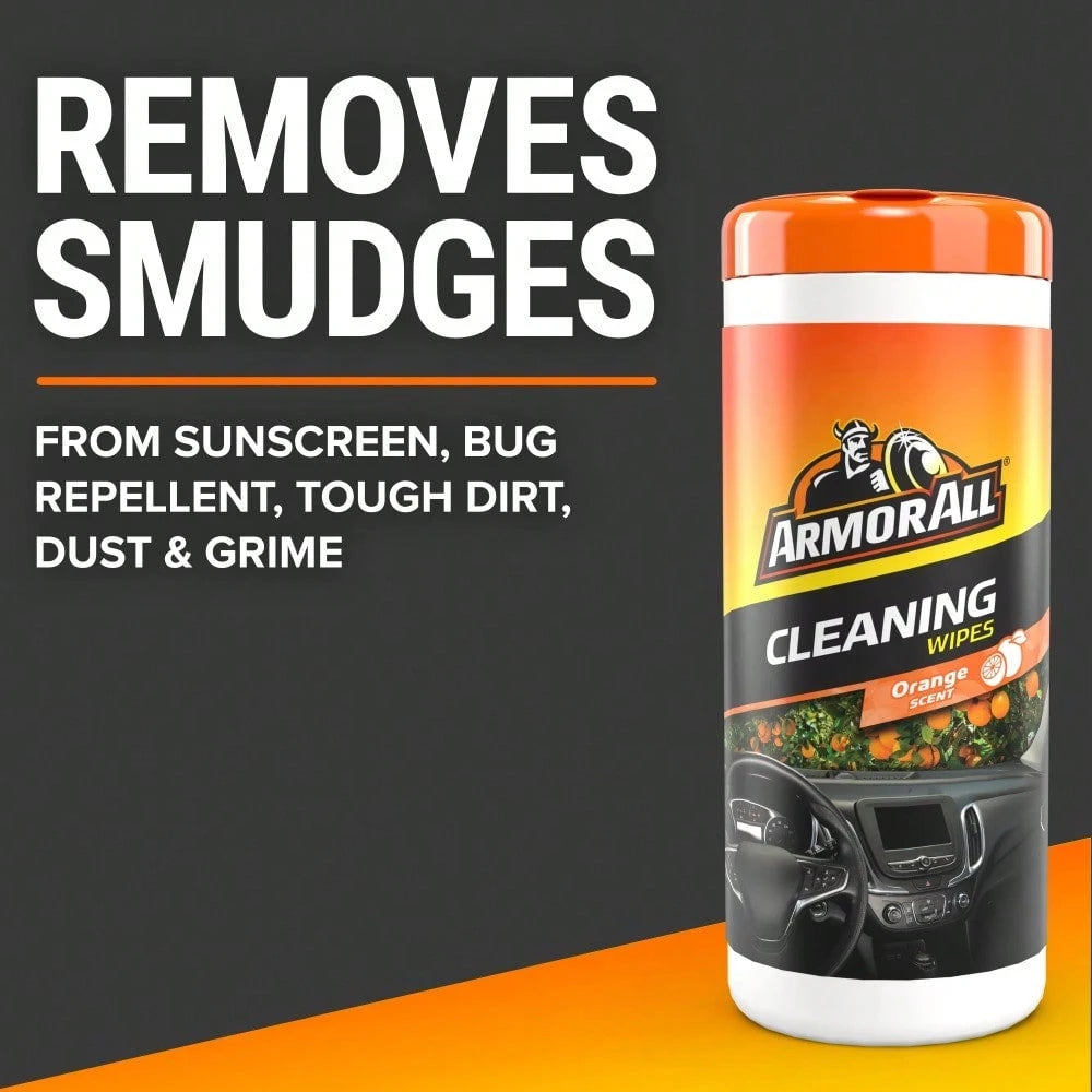 Interior Car Cleaning Wipes In Orange Scent, 60-120 Count