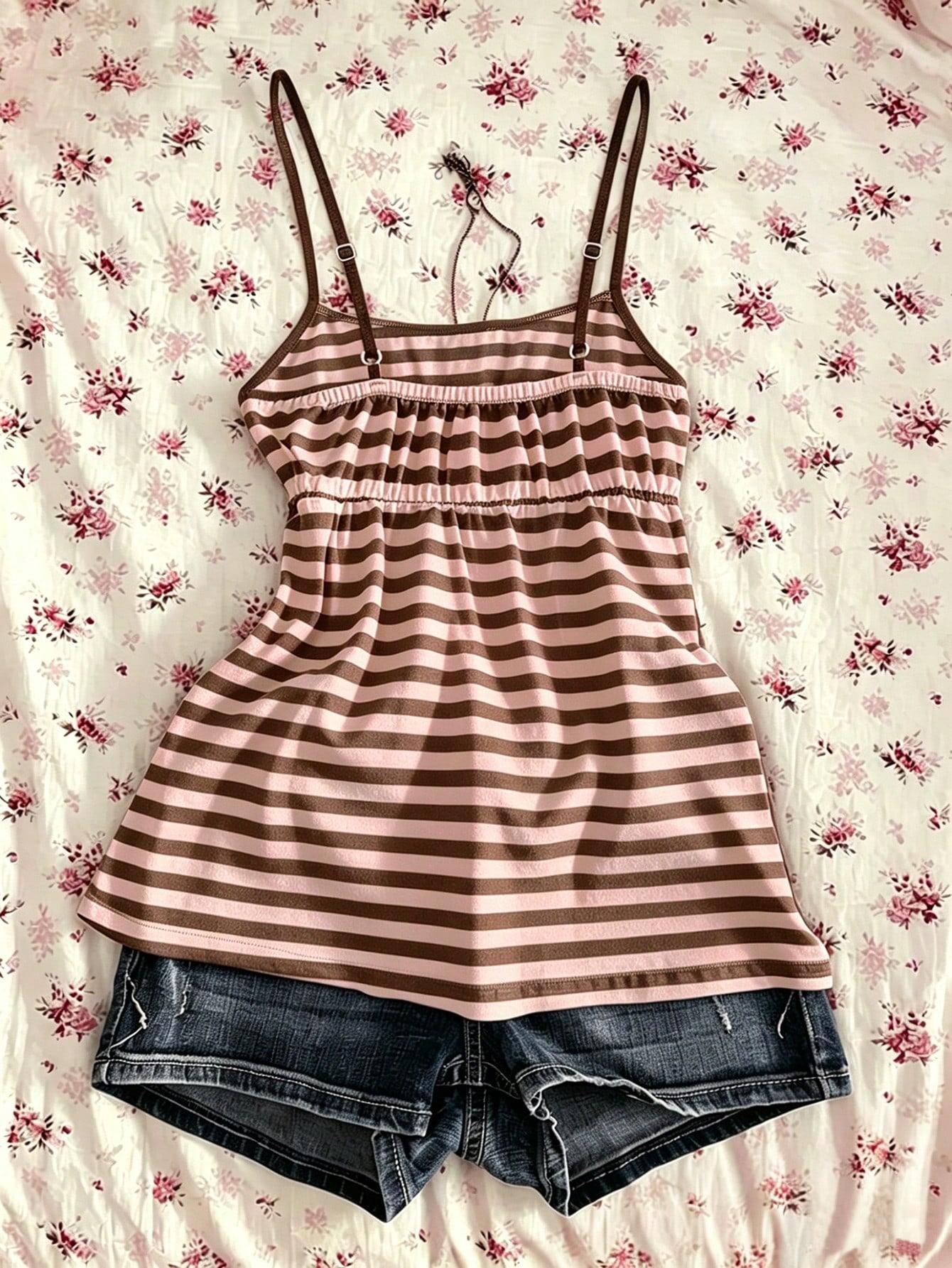 IslaSuriya Summer Casual Retro Y2K Striped Women Camisole
