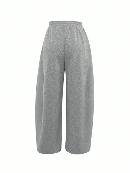 IslaSuriya Women's Loose Elastic Waist Casual Street Sweatpants