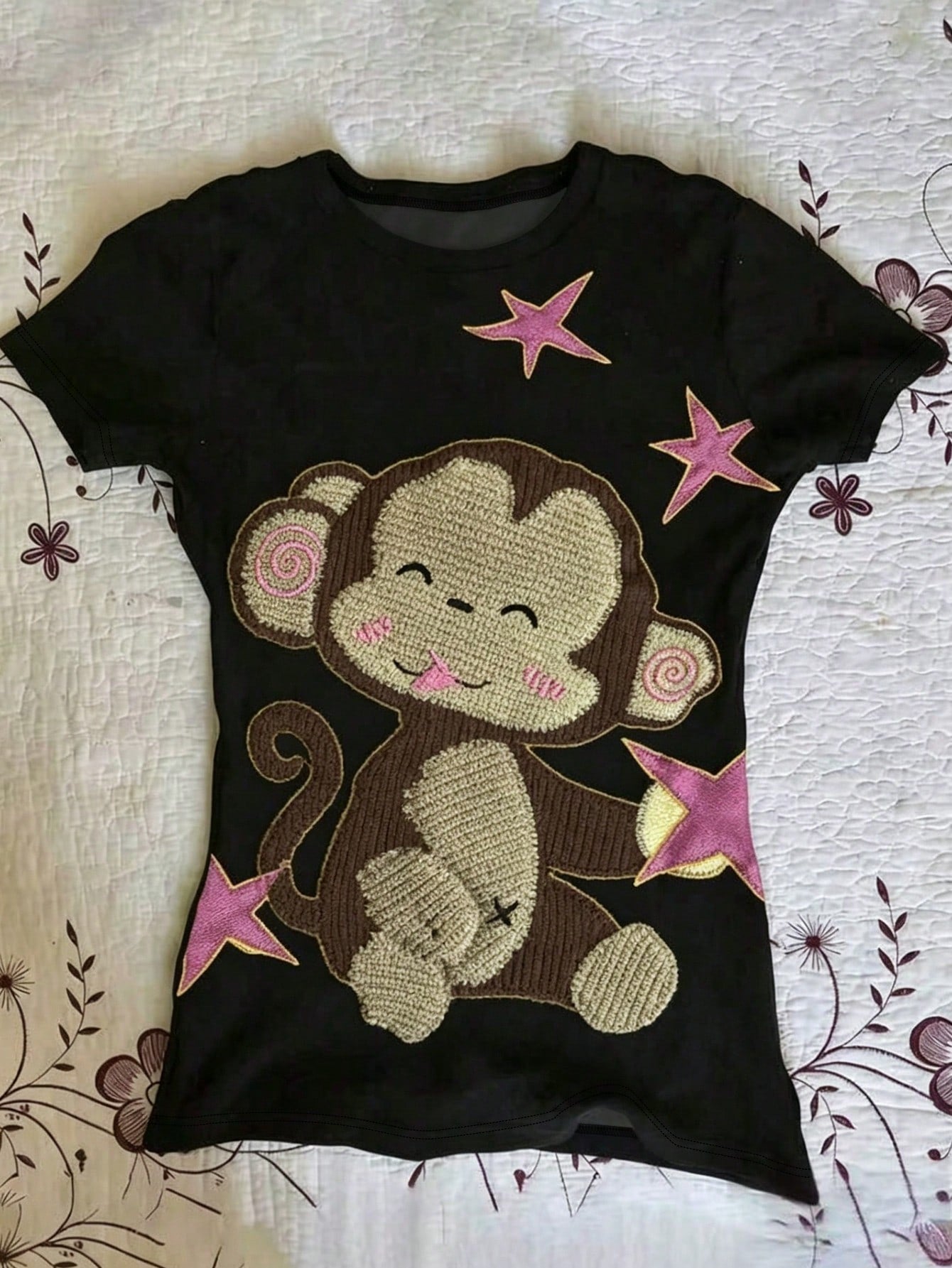 IslaSuriya Women's Summer Casual Cartoon Print T-Shirt