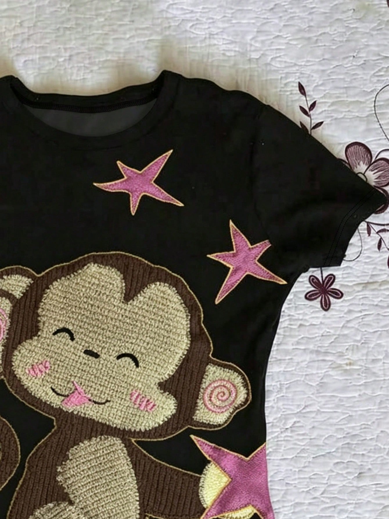 IslaSuriya Women's Summer Casual Cartoon Print T-Shirt
