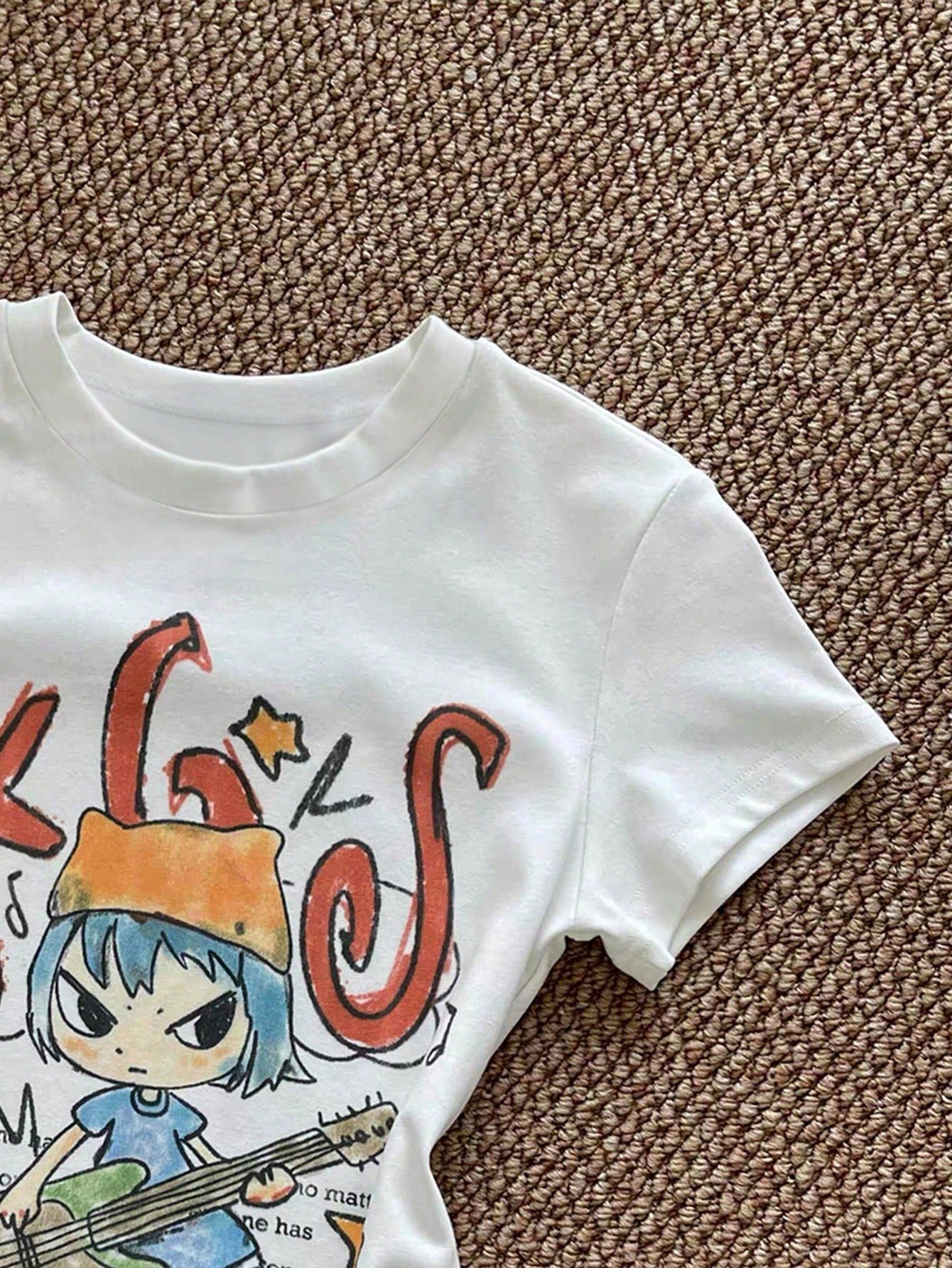 IslaSuriya Women's Summer Casual Cartoon Print T-Shirt