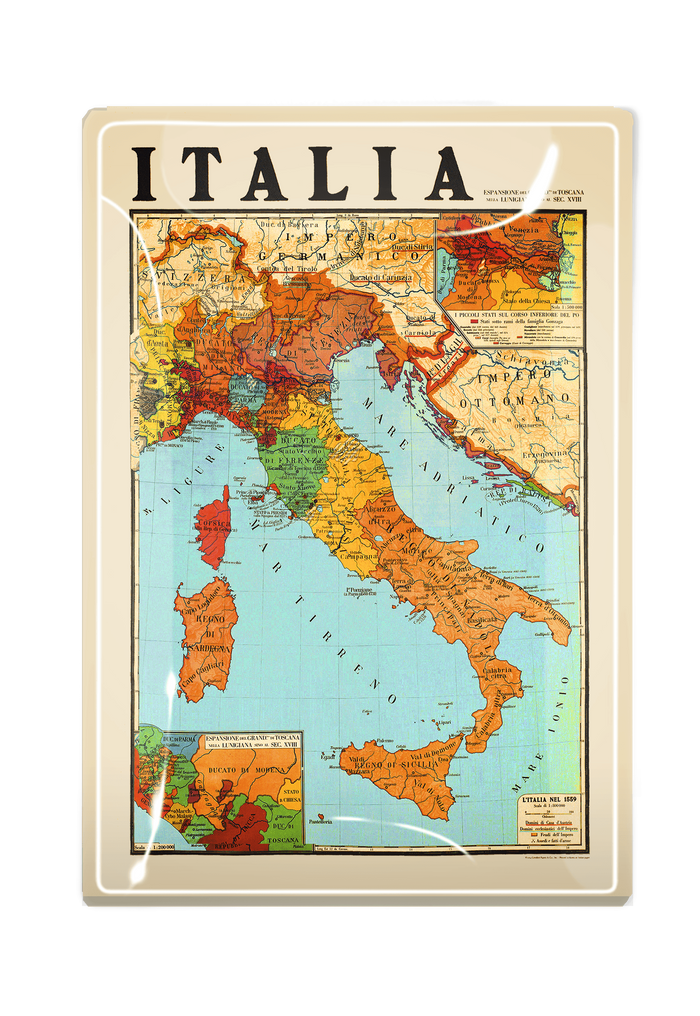 Italia Espansione Decoupage Glass Tray - Ben's Garden