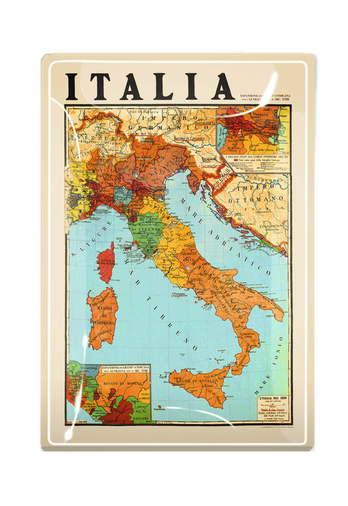 Italia Espansione Decoupage Glass Tray - Ben's Garden