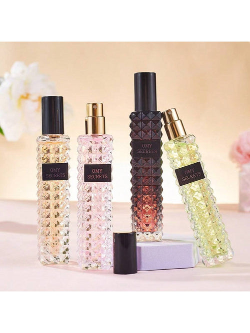 JEAN MISS Women's Perfume Gift Box Set, 4-Piece Series, Which Includes Encounter Pink Golden Bamboo Rhythm Beautiful Life. This 4-Piece Set Is The Perfect Gift, Providing A Long-Lasting Scent Suitable