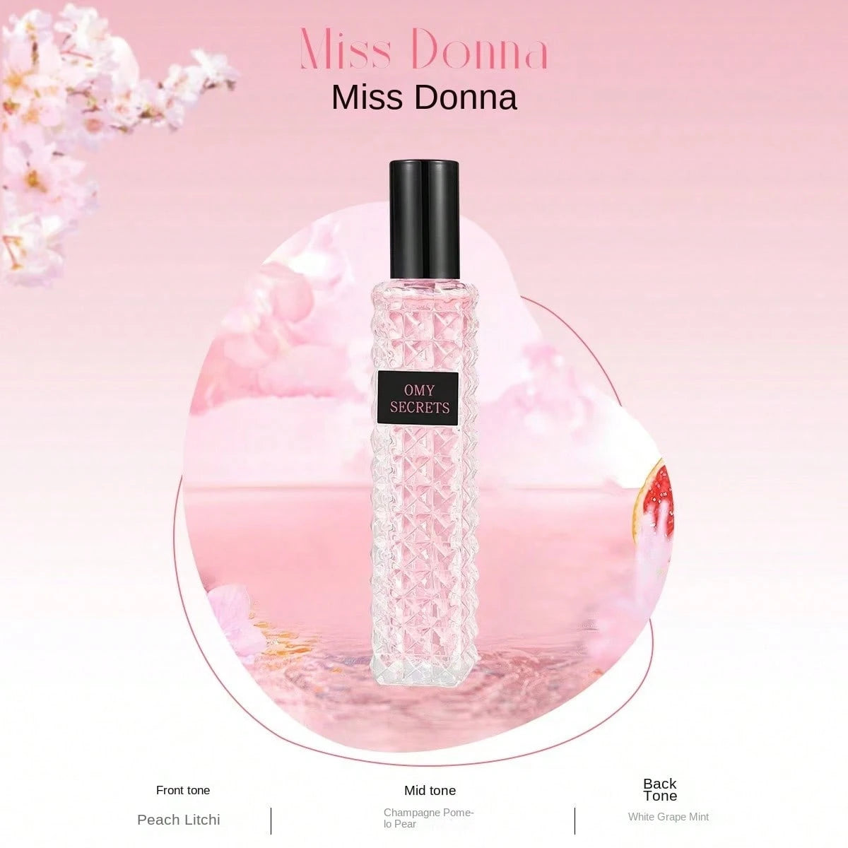 JEAN MISS Women's Perfume Gift Box Set, 4-Piece Series, Which Includes Encounter Pink Golden Bamboo Rhythm Beautiful Life. This 4-Piece Set Is The Perfect Gift, Providing A Long-Lasting Scent Suitable