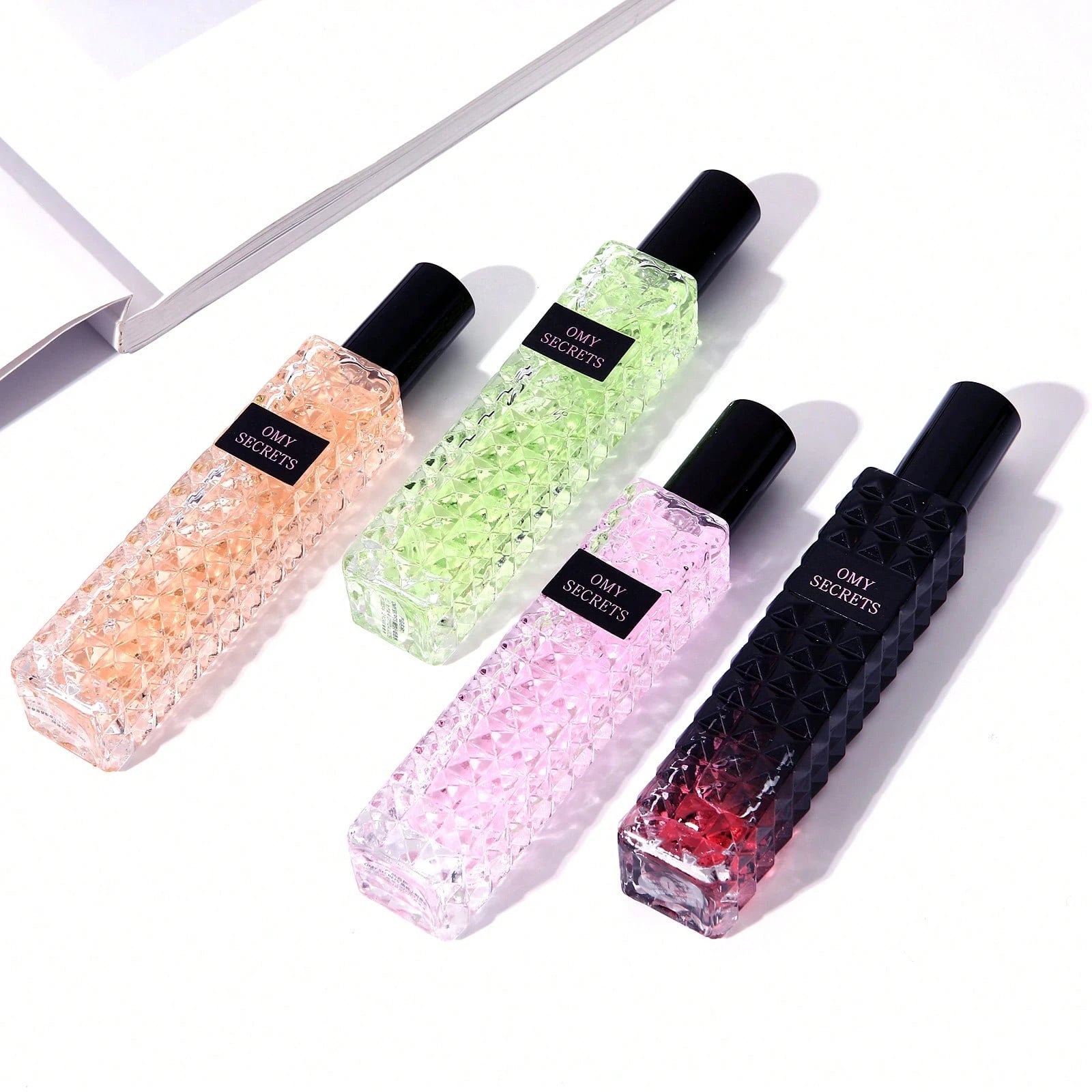 JEAN MISS Women's Perfume Gift Box Set, 4-Piece Series, Which Includes Encounter Pink Golden Bamboo Rhythm Beautiful Life. This 4-Piece Set Is The Perfect Gift, Providing A Long-Lasting Scent Suitable