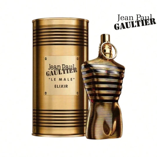 Jean Paul Gaultier Le Male Elixir Parfum- Long Lasting Woody Aromatic Cologne For Men With Lavender, Tonka Bean & Warm Amber- Luxury Elixir Parfum