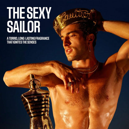 Jean Paul Gaultier Le Male Elixir Parfum- Long Lasting Woody Aromatic Cologne For Men With Lavender, Tonka Bean & Warm Amber- Luxury Elixir Parfum
