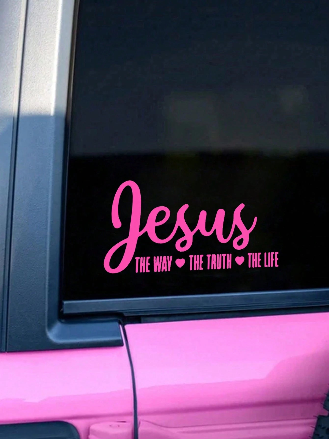 Jesus The Way Truth Life Sticker For Car Window Decor Stickers