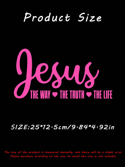 Jesus The Way Truth Life Sticker For Car Window Decor Stickers